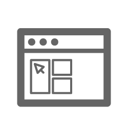 Icon für integrierte Website